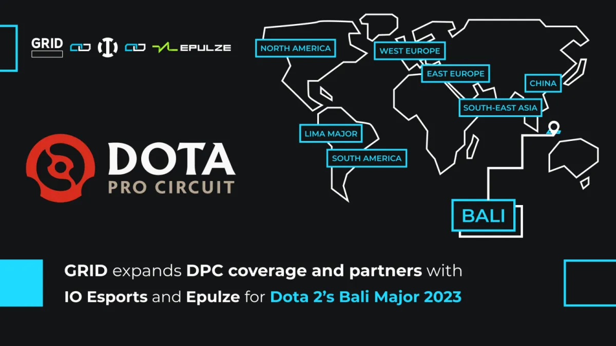 GRID укладає партнерство з IO Esports та EPULZE для обробки даних на Dota 2 Bali Major
