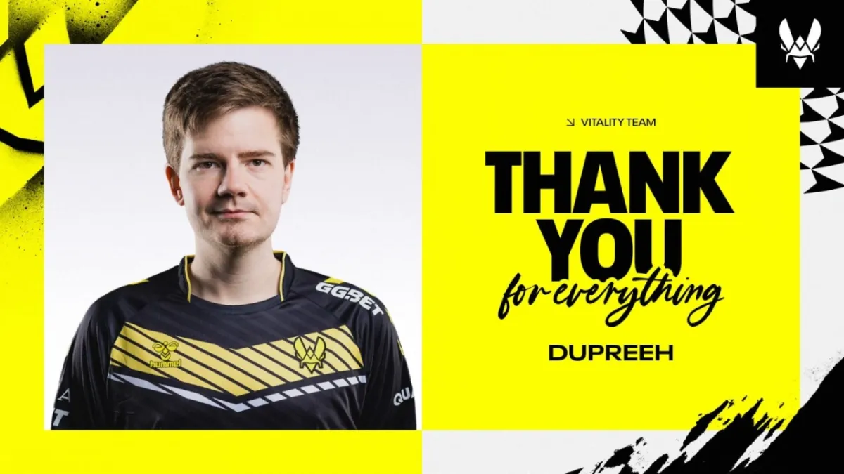 Vitality офіційно звільнили dupreeh і підписали Flamez