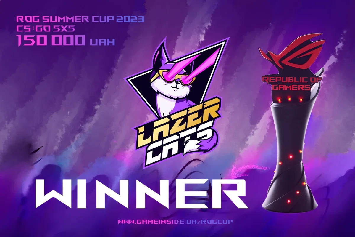 Lazer Cats стали чемпіонами ROG SUMMER CUP 2023, обігравши у фіналі NAVI Junior