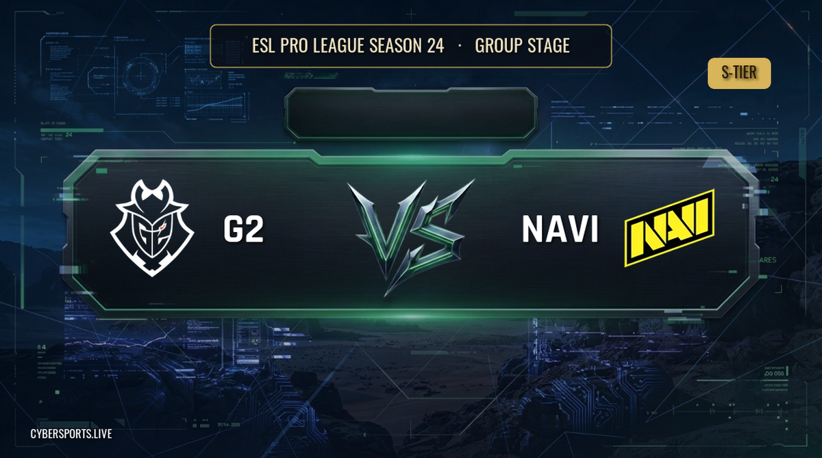 G2 Esports Face NAVI in ESL Pro League Season 24 Group Stage