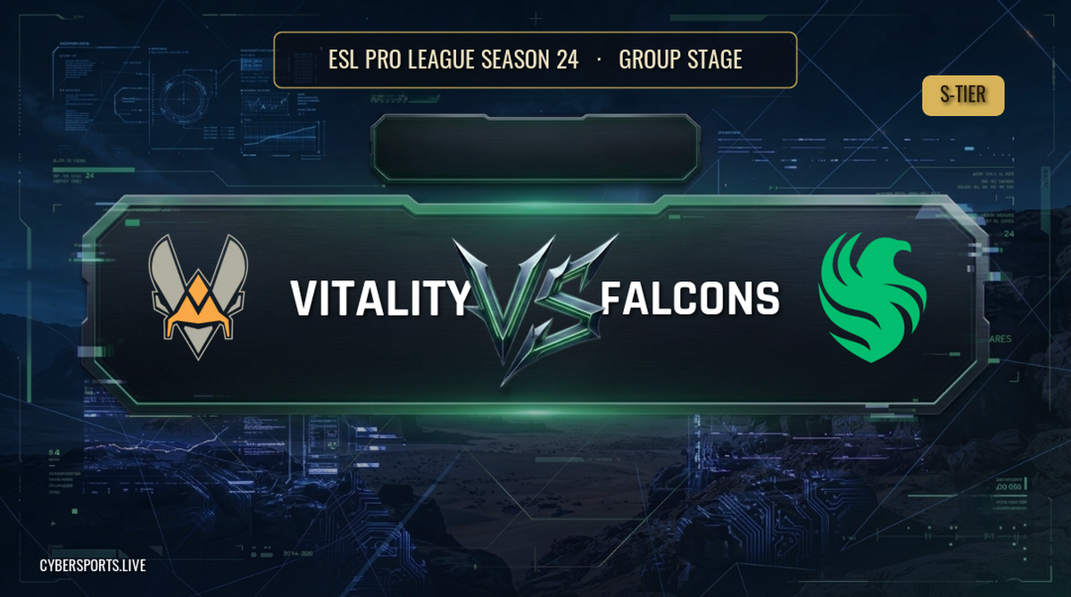 Team Vitality - Team Falcons / ESL Pro League Season 24
