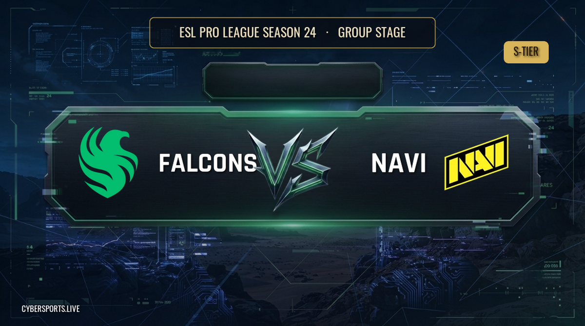 Team Falcons - Natus Vincere / ESL Pro League Season 24