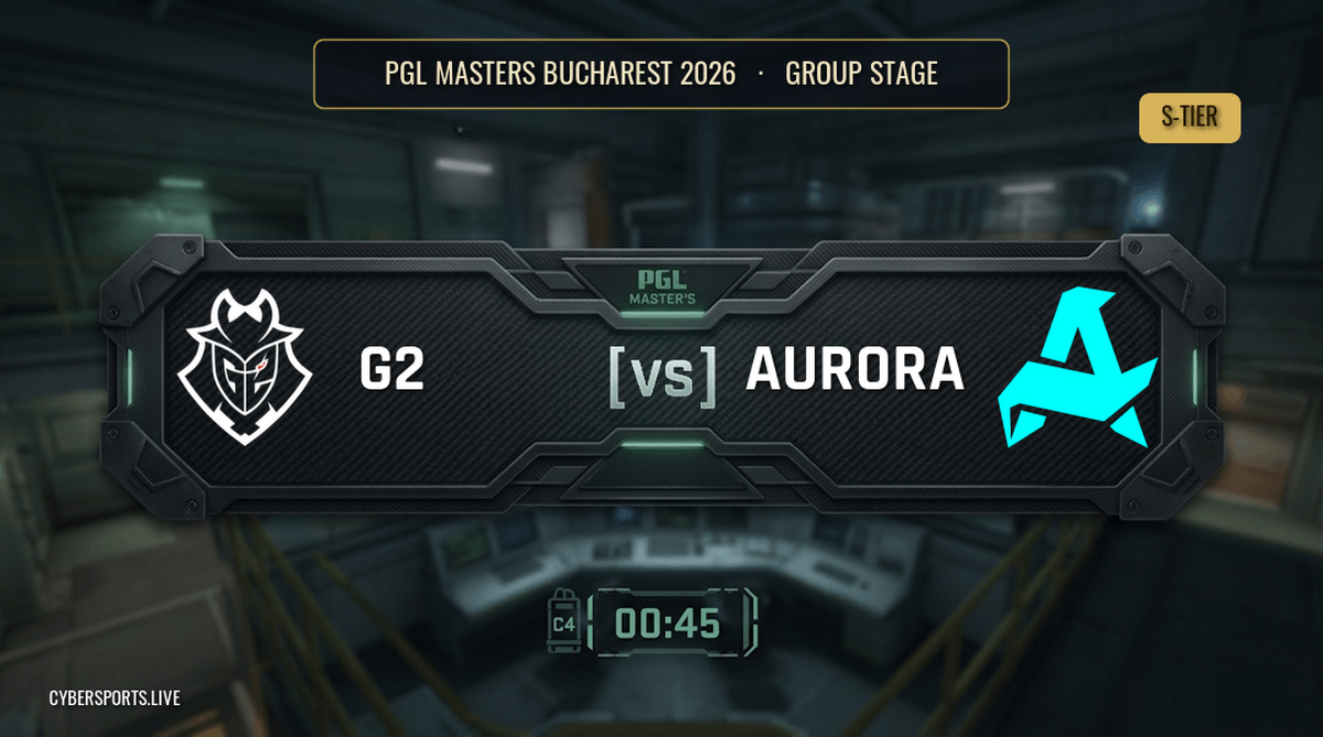 G2 Esports - Aurora Gaming / PGL Masters Bucharest 2026