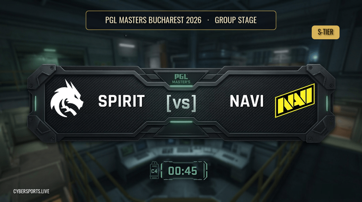 Team Spirit - Natus Vincere / PGL Masters Bucharest 2026