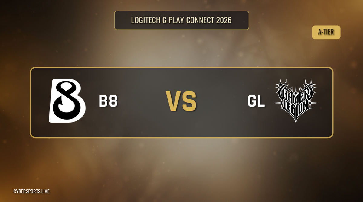 B8 зіграють проти GamerLegion у груповому етапі Logitech G Play Connect 2026