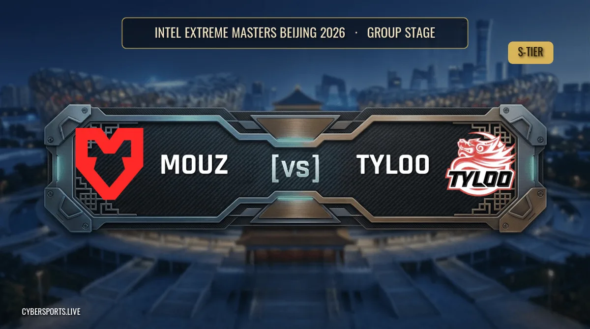 MOUZ та TYLOO зіграють на IEM Beijing 2026 у матчі на виліт