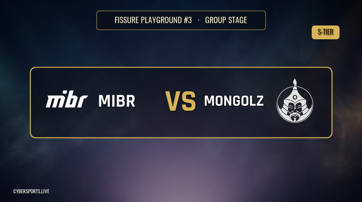 MIBR - The Mongolz / FISSURE Playground #3