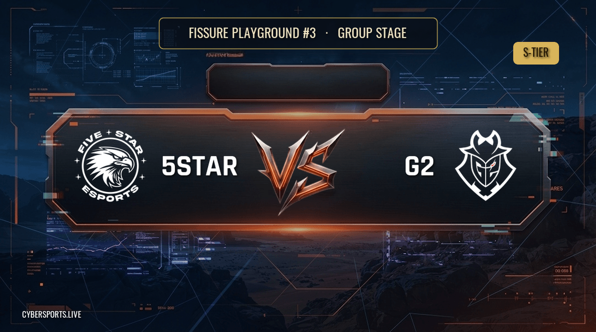 5star eSports - G2 Esports / FISSURE Playground #3