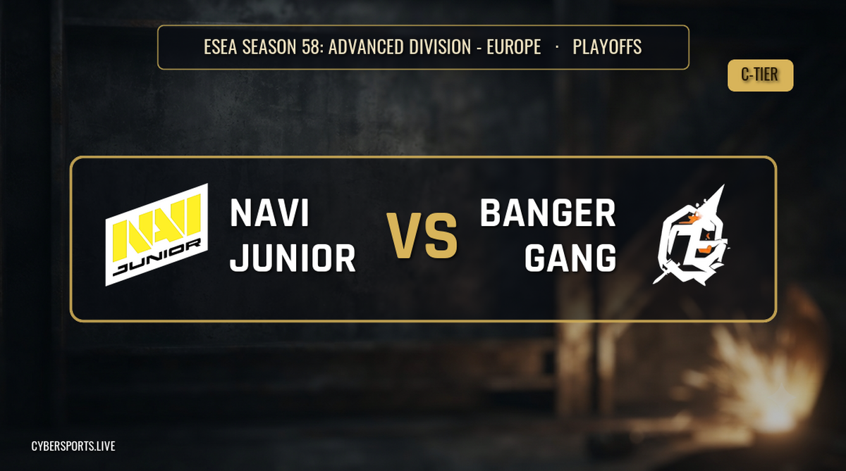 NAVI Junior - Banger Gang / ESEA Season 58: Advanced Division – Europe