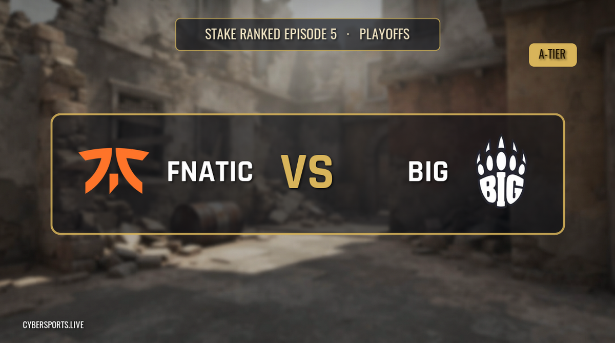 Fnatic - BIG / Stake Ranked Episode 5