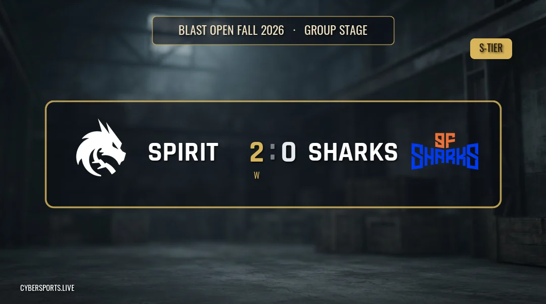 Team Spirit - Sharks / BLAST Open Fall 2026