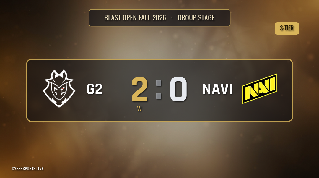 G2 Esports - Natus Vincere / BLAST Open Fall 2026