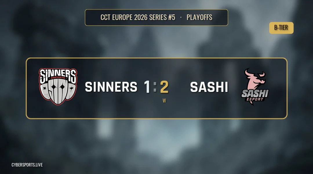 SINNERS Esports - Sashi Esport / CCT Europe 2026 Series #5