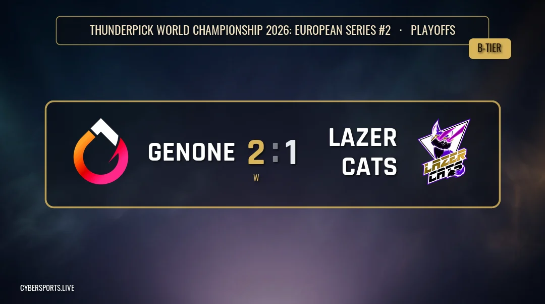 GenOne - Lazer Cats / Thunderpick World Championship 2026: European Series #2