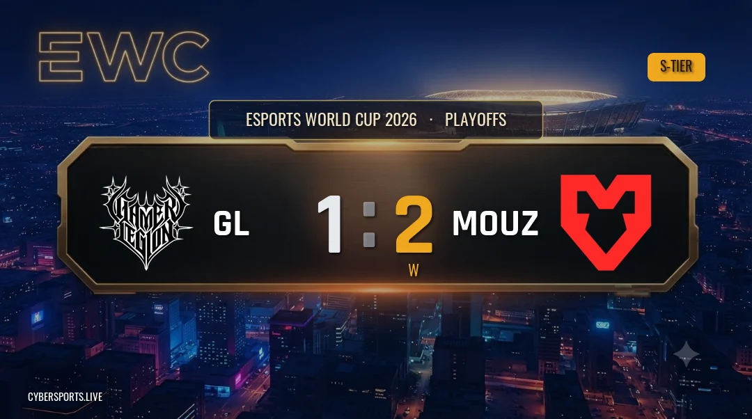 MOUZ обіграли GamerLegion 2-1 на Esports World Cup 2026