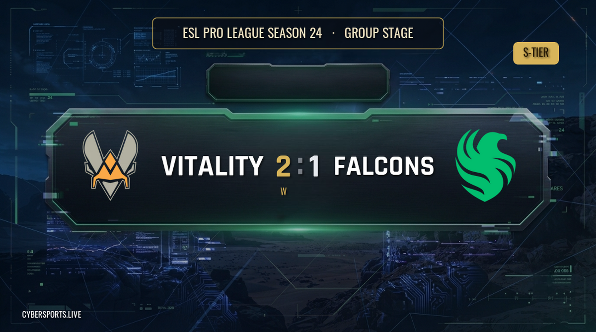 Team Vitality - Team Falcons / ESL Pro League Season 24