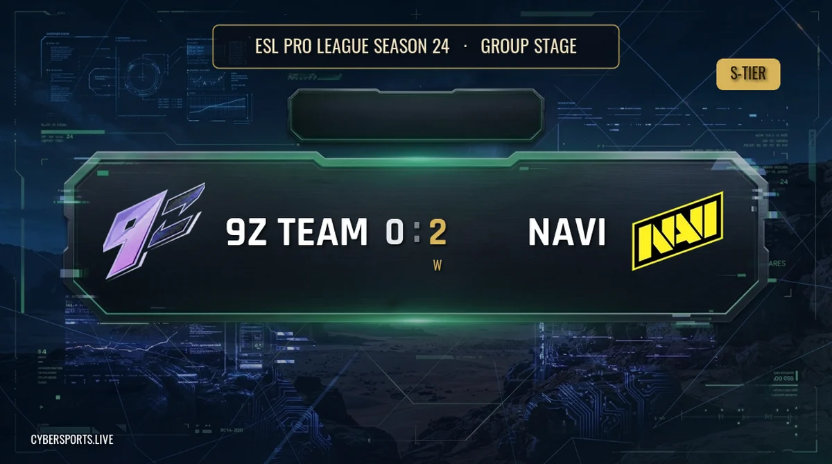 Natus Vincere edge 9z Team 2-0 in ESL Pro League Season 24 Group Stage