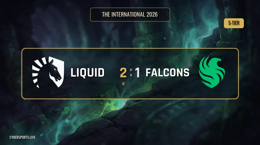 Team Liquid Beat Team Falcons 2-1 at The International 2026