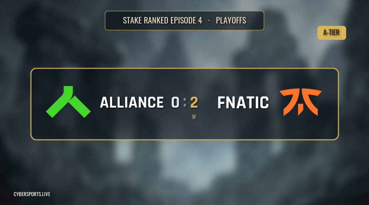 Alliance - Fnatic / Stake Ranked Episode 4