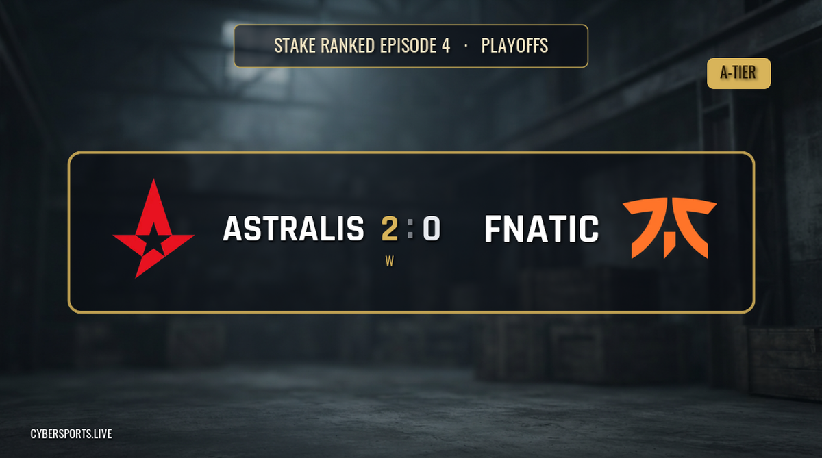 Astralis - Fnatic / Stake Ranked Episode 4