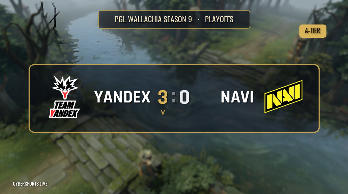 Team Yandex - Natus Vincere / PGL Wallachia Season 9