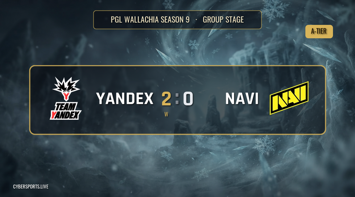 Team Yandex - Natus Vincere / PGL Wallachia Season 9