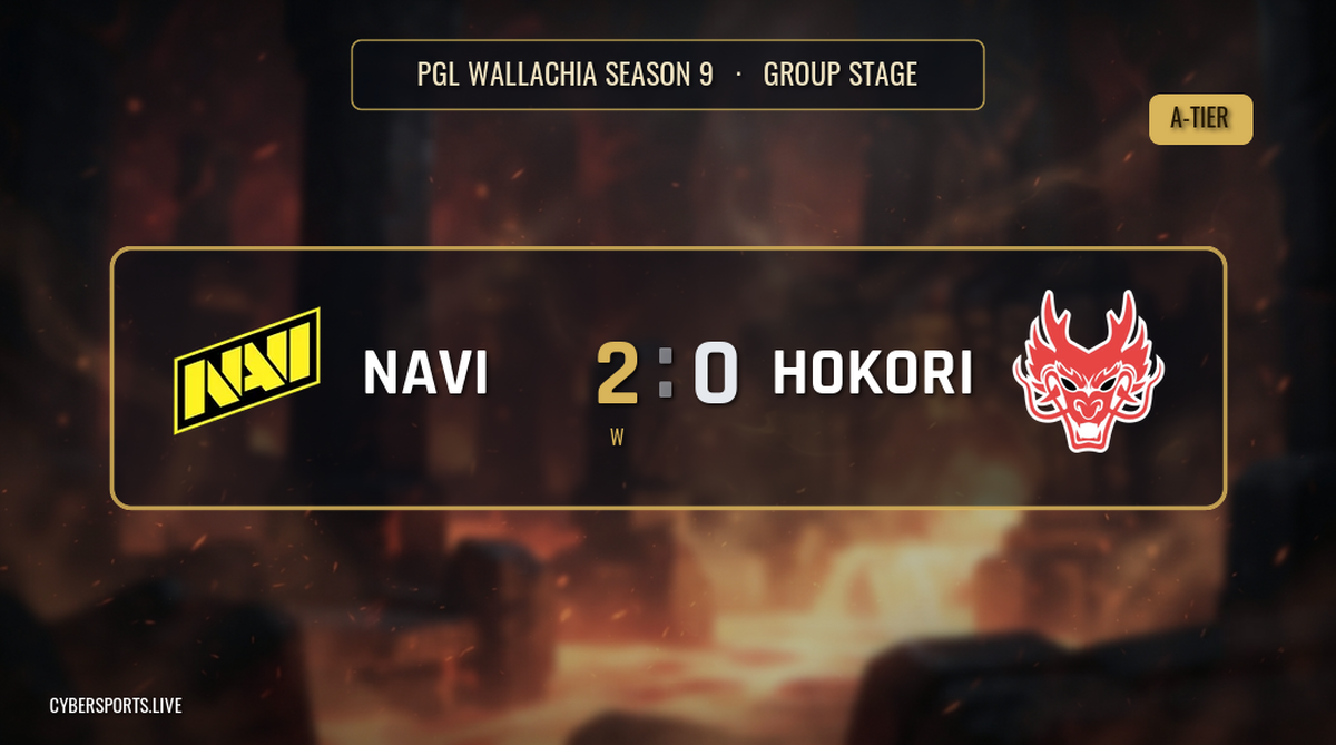 Natus Vincere - Hokori / PGL Wallachia Season 9