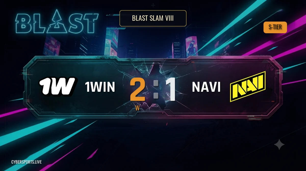 1Win здолали NAVI 2-1 на BLAST SLAM VIII Групі B