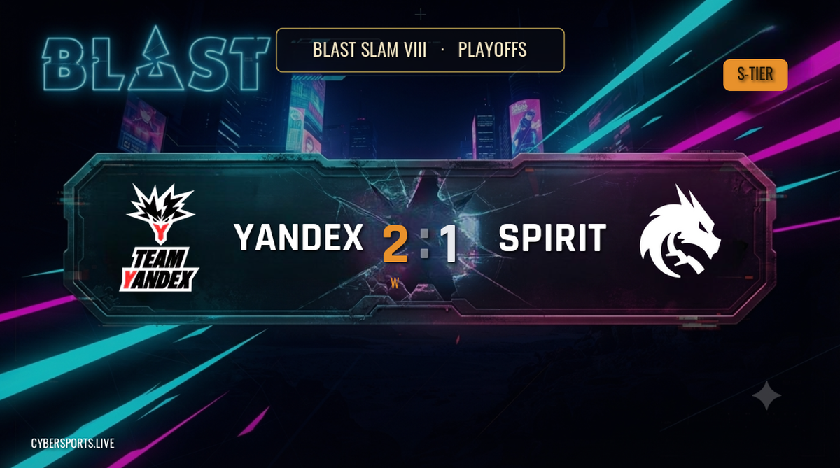 Team Yandex - Team Spirit / BLAST SLAM VIII