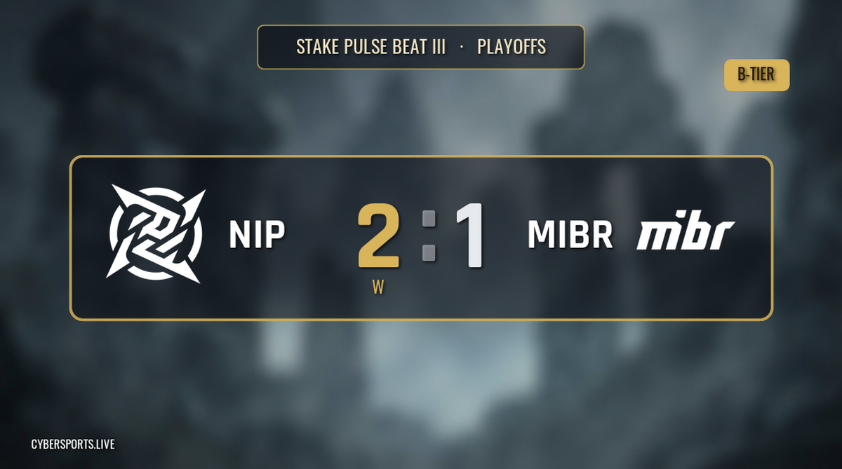 Ninjas in Pyjamas - MIBR / Stake Pulse Beat III