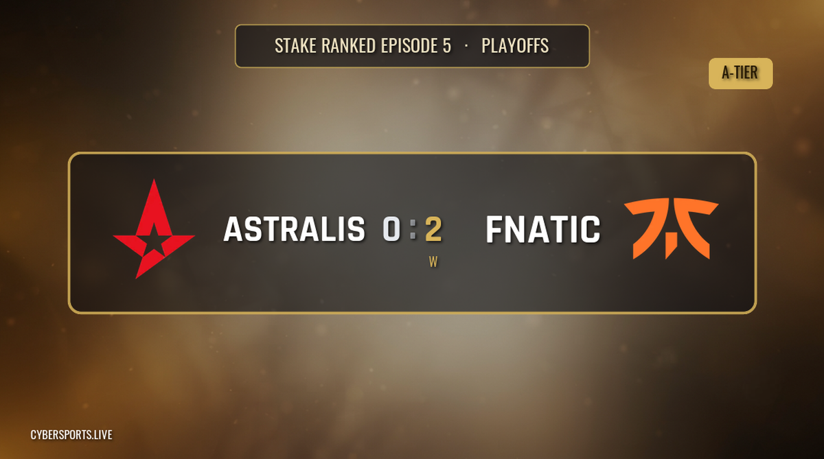 Astralis - Fnatic / Stake Ranked Episode 5