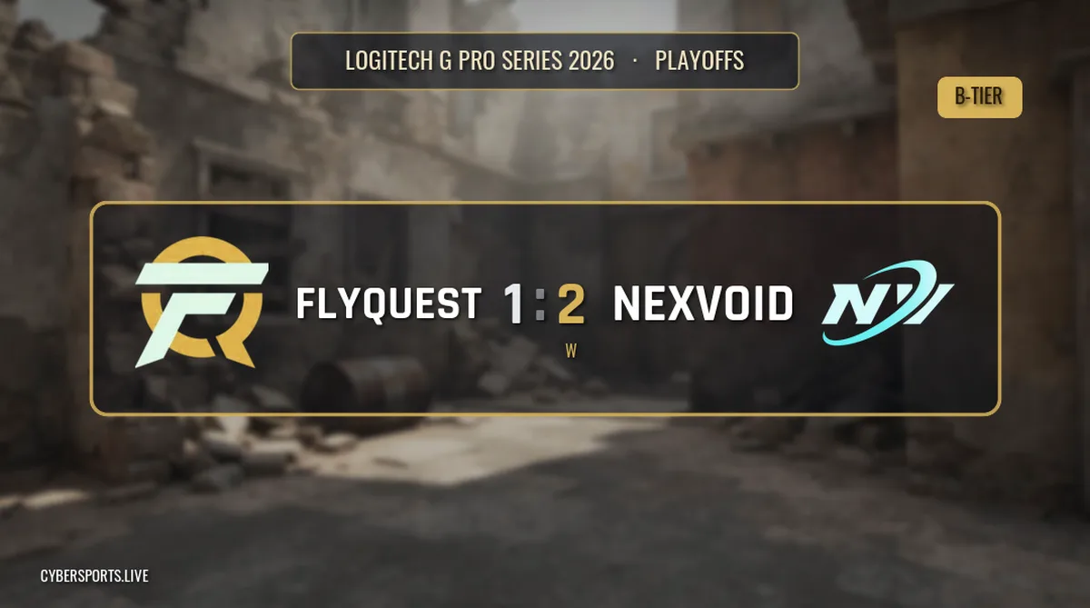 Nexvoid обіграли Flyquest 2-1 на фіналі Logitech G Pro Series 2026