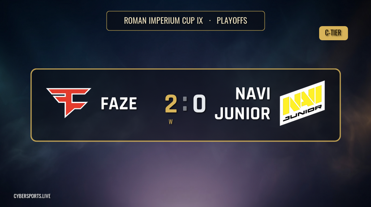 FaZe Clan - NAVI Junior / Roman Imperium Cup IX