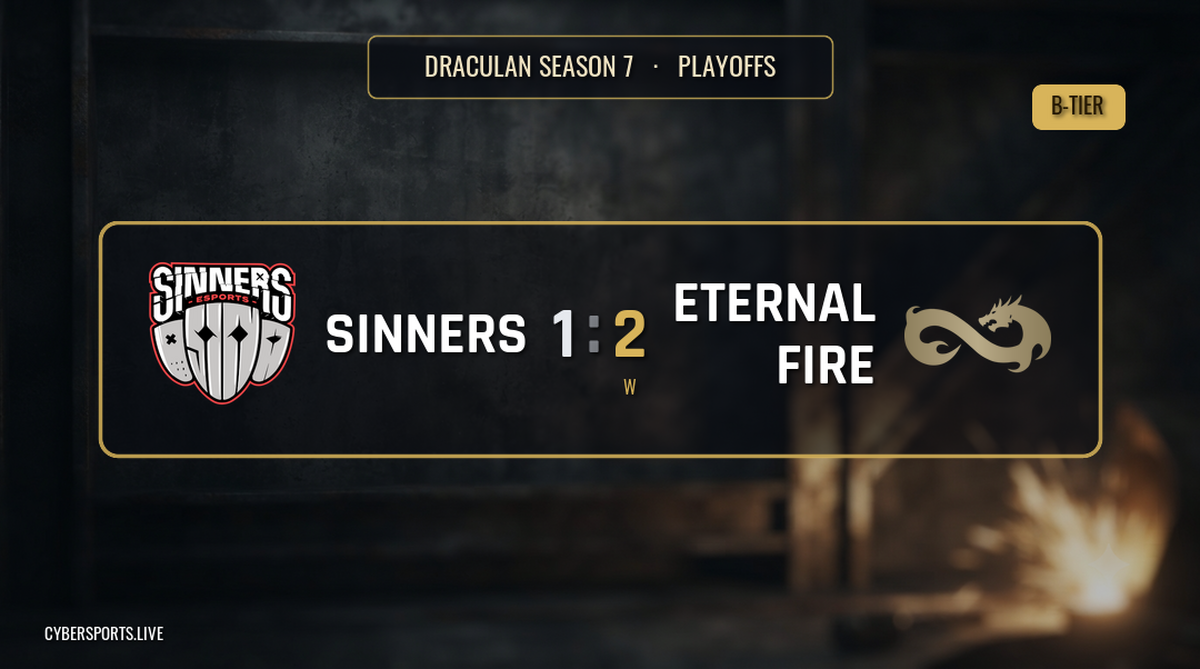 SINNERS Esports - Eternal Fire / DraculaN Season 7